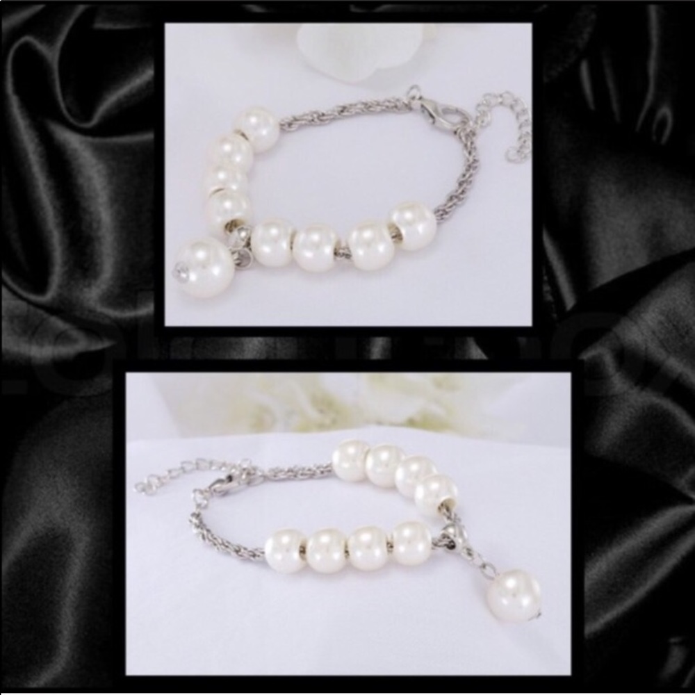 🌟❤️Silver and pearl bracelet ❤️ - Picture 2 of 2